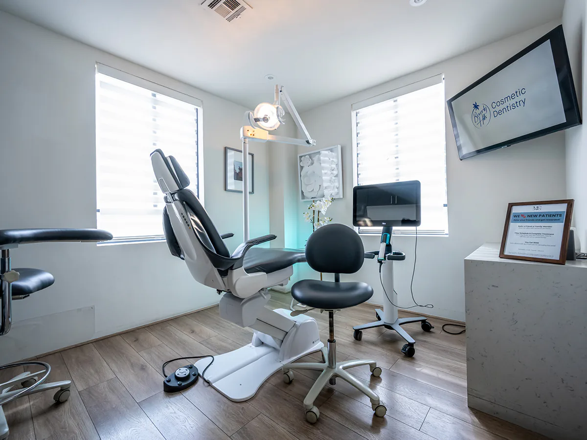 A treatment room at Beverly Hills Cosmetic Dentistry
