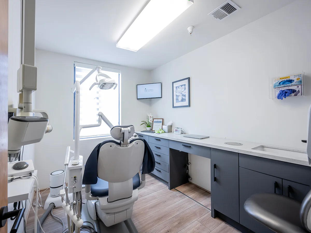 Treatment chair in one of our operatories
