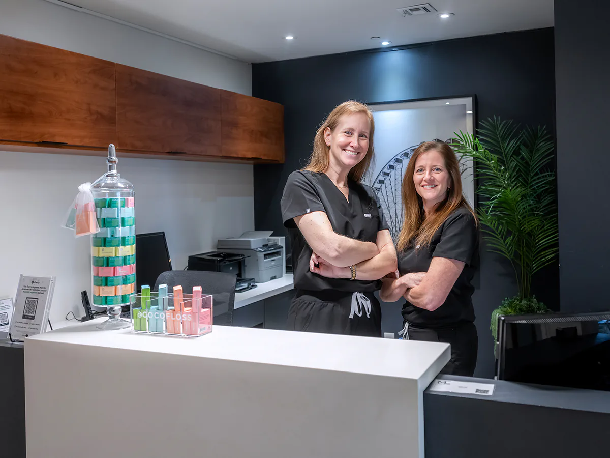 Our reception desk and front-office team
