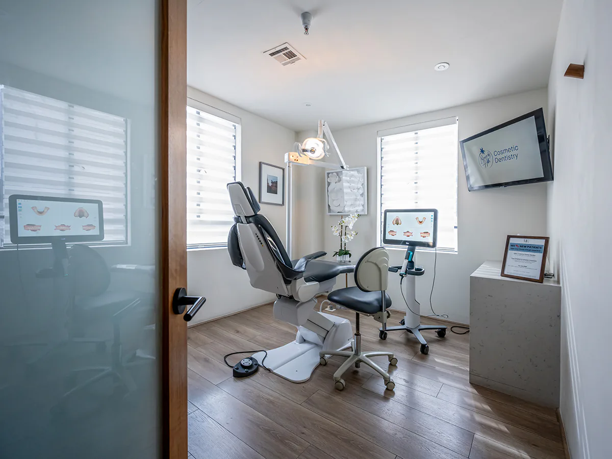 Doorway into a private treatment room