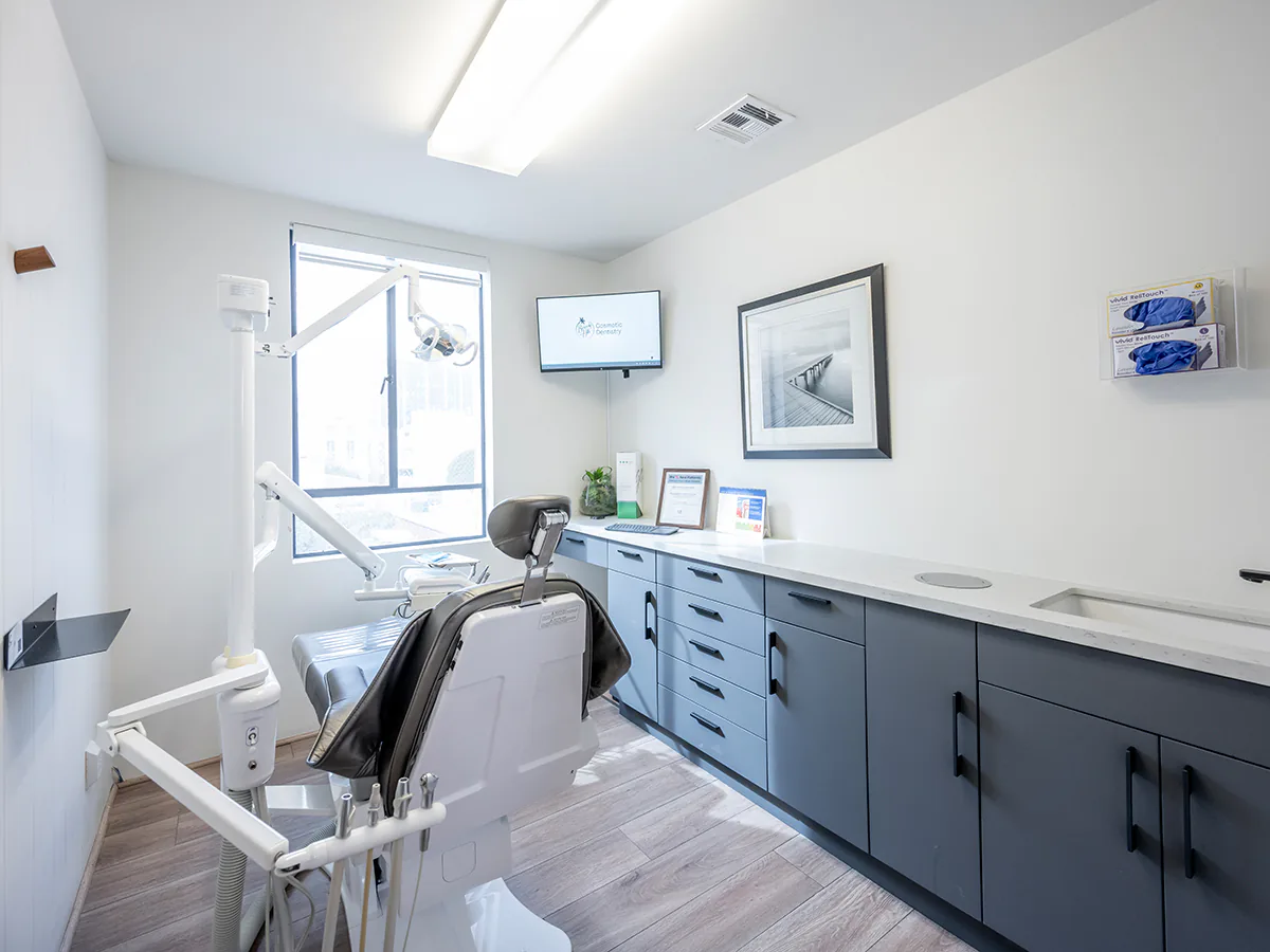 Operatory with a window overlooking Beverly Hills